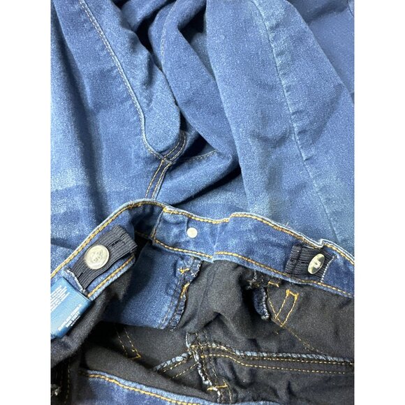 Arizona Jean Co Girls Plus Sz 16.5  Jeggings Blue Denim Stretch Jeans Adj Waist - Picture 6 of 8